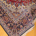 Isfahan Medallion Hand Knotted Wool & Silk Rug
