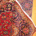 Kashan Medallion Hand Knotted Wool Rug