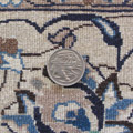 Nain Oriental Hand Knotted Wool & Silk Rug