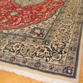 Nain Tabas Medallion Hand Knotted Wool & Silk Rug