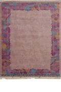 Nepal Hand Knotted Modern Border Wool Rug