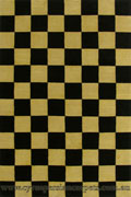 Sofer Check Hand Knotted Wool Rug