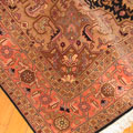 Tabriz Medallion Hand Knotted Wool & Silk Rug