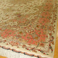 Tabriz Medallion Hand Knotted Wool & Silk Rug