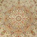 Tabriz Medallion Hand Knotted Wool & Silk Rug