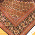 Tabriz Medallion Hand Knotted Wool & Silk Rug