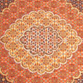 Tabriz Medallion Hand Knotted Wool & Silk Rug