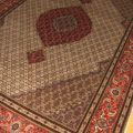 Tabriz Medallion Hand Knotted Wool & Silk Rug