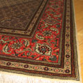 Tabriz Medallion Hand Knotted Wool & Silk Rug