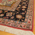 Tabriz Medallion Hand Knotted Wool & Silk Rug
