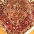 Tabriz Medallion Hand Knotted Wool & Silk Rug