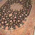 Tabriz Medallion Hand Knotted Wool & Silk Rug