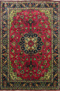 Tabriz Medallion Hand Knotted Wool Rug