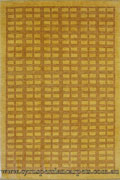Tolidi Square Pattern Hand Knotted Wool Rug