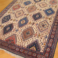Yalameh Geometric Hand Knotted Wool Rug