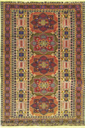 Ardebil Medallion Hand Knotted Wool & Silk Rug