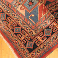 Gazni Geometric Hand Knotted Wool Rug