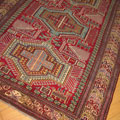Gazni Geometric Hand Knotted Wool Rug