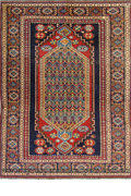 Gazni Geometric Hand Knotted Wool Rug
