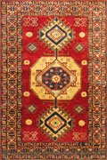 Gazni Geometric Hand Knotted Wool Rug