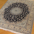 Habibian Medallion Hand Knotted Wool & Silk Rug