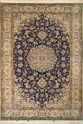 Habibian Medallion Hand Knotted Wool & Silk Rug