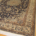 Habibian Medallion Hand Knotted Wool & Silk Rug