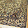 Habibian Medallion Hand Knotted Wool & Silk Rug