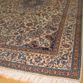 Habibian Medallion Hand Knotted Wool & Silk Rug