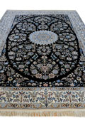 Habibian Medallion Hand Knotted Wool & Silk Rug