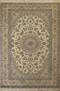 Habibian Medallion Hand Knotted Wool & Silk Rug