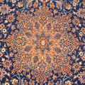Isfahan Medallion Hand Knotted Wool & Silk Rug