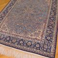 Isfahan Medallion Hand Knotted Wool & Silk Rug