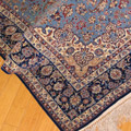 Isfahan Medallion Hand Knotted Wool & Silk Rug