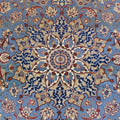 Isfahan Medallion Hand Knotted Wool & Silk Rug