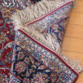Isfahan Medallion Hand Knotted Wool & Silk Rug