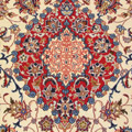 Isfahan Medallion Hand Knotted Wool & Silk Rug