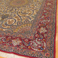 Isfahan Medallion Hand Knotted Wool & Silk Rug
