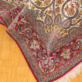 Isfahan Medallion Hand Knotted Wool & Silk Rug
