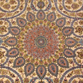 Isfahan Medallion Hand Knotted Wool & Silk Rug