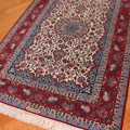 Isfahan Medallion Hand Knotted Wool & Silk Rug