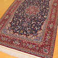 Isfahan Medallion Hand Knotted Wool & Silk Rug