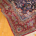 Isfahan Medallion Hand Knotted Wool & Silk Rug