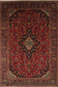 Kashan Medallion Hand Knotted Wool Rug
