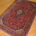 Kashan Medallion Hand Knotted Wool Rug