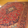 Kashan Medallion Hand Knotted Wool Rug