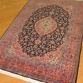 Kashan Medallion Hand Knotted Wool Rug