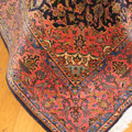 Kashan Medallion Hand Knotted Wool Rug