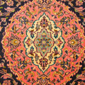 Kashan Medallion Hand Knotted Wool Rug