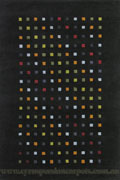 Laama Square Pattern Hand Knotted Wool Rug